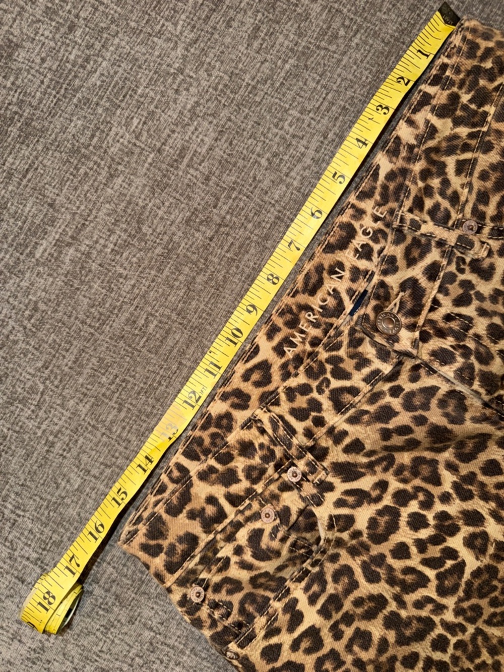 American Eagle Low Rise Cheetah Jeans - Picture 11 of 14